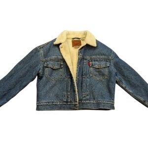 New Women's Levi's Sherpa Lined Trucker Jacket Small